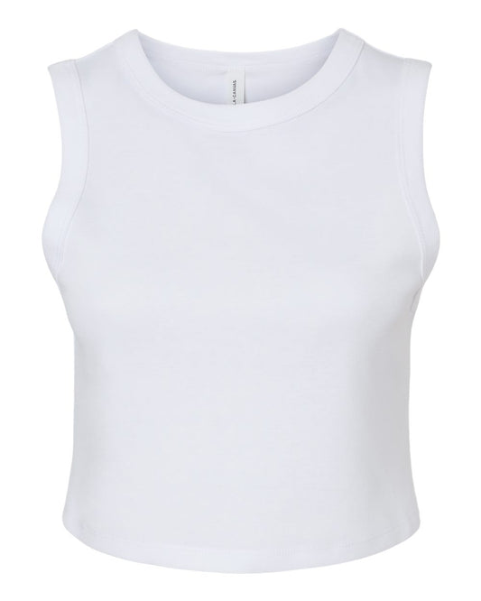 BELLA + CANVAS - Women's Micro Rib Muscle Crop Tank - 1013